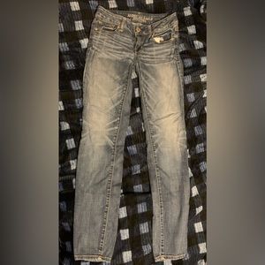 American eagle skinny jeans size 0